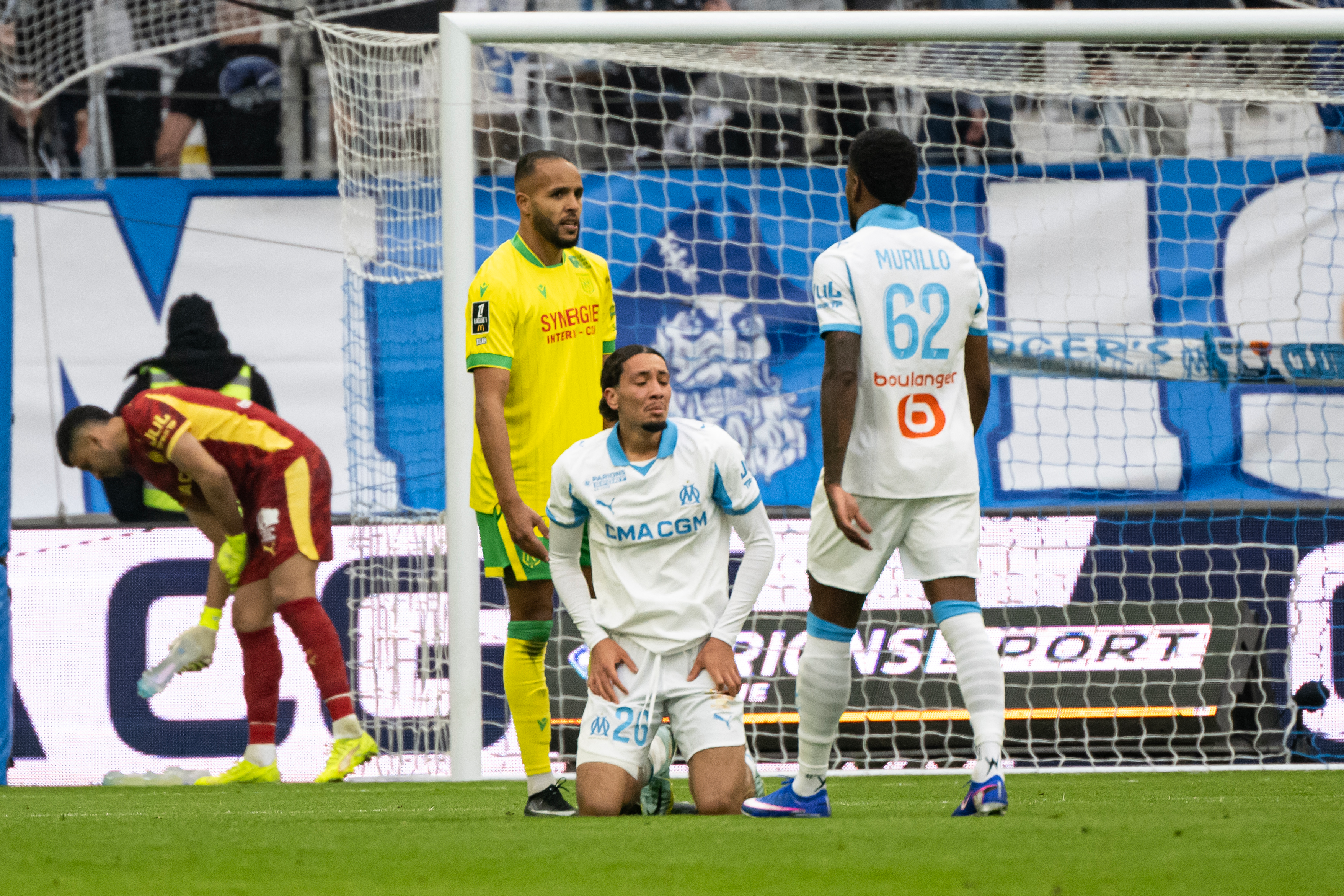 Réduits à neuf: L'OM chute lourdement 2-0 face à Nantes