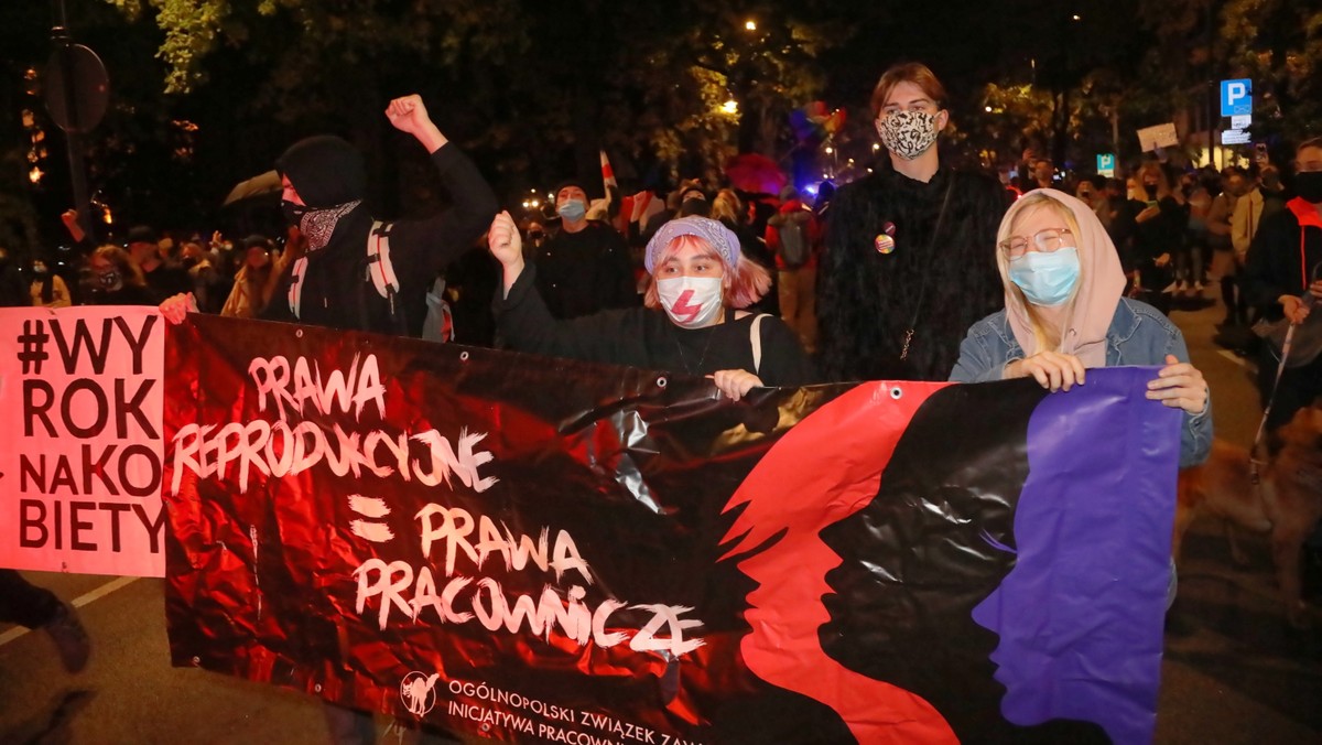 Demonstracja po wyroku TK w sprawie aborcji