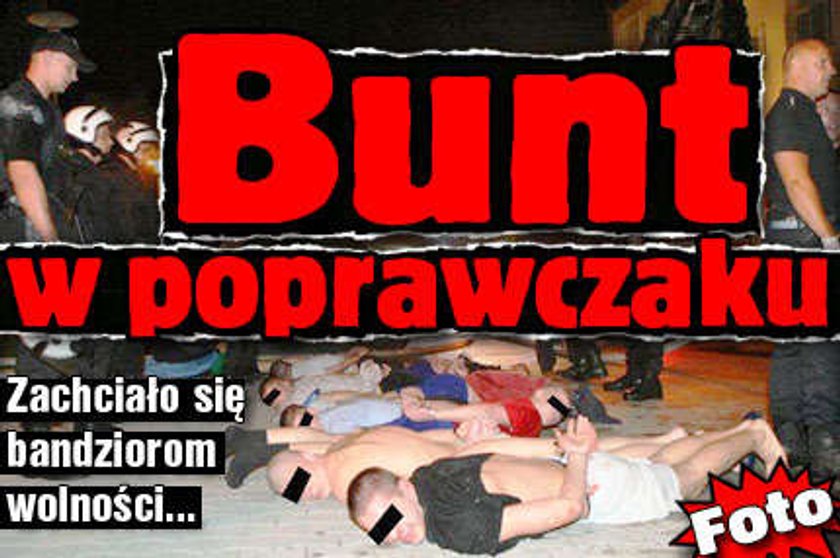 Bunt w poprawczaku. Foty