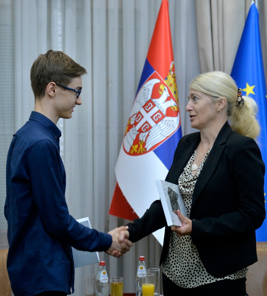 "Prijem kod ministarke Jelene Begović bio je posebno značajan jer je pokazao da država prepoznaje i podržava mlade talente", kaže Drobnjaković