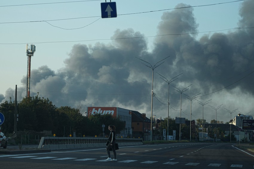 Dim iznad Kijeva nakon ruskog napada 7. septembra