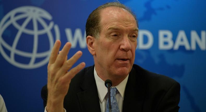 World Bank's President David Malpass [AFP]