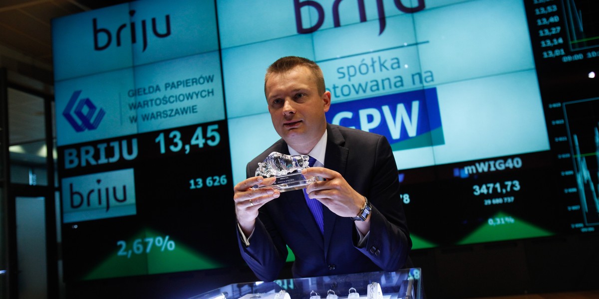 Briju zadebiutowała na GPW w maju 2014 r. Na zdjęciu Przemysław Piotrowski, prezes zarządu