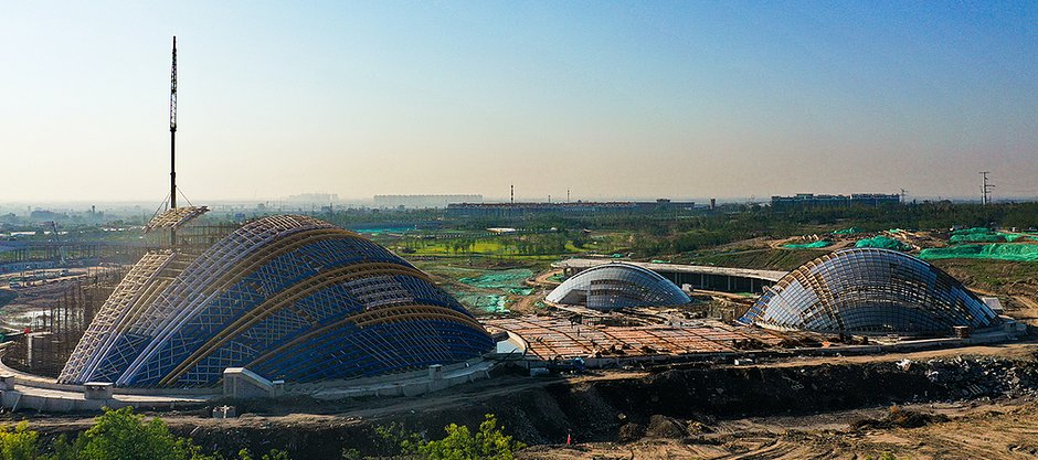 Drewniany kompleks Taiyuan Botanical Garden Domes w Chinach