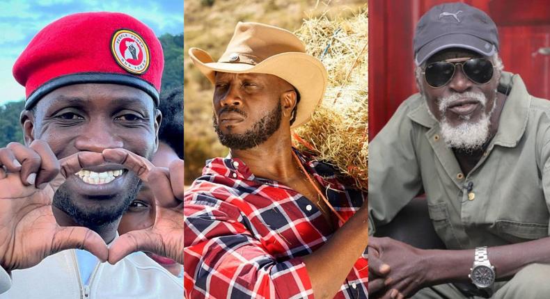 Bobi Wine, Bebe Cool and Maj Gen Kasirye Ggwanga