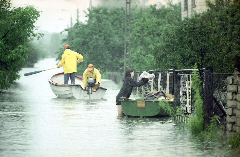 Wierbka koło Pilicy (śląskie) powódź 1997