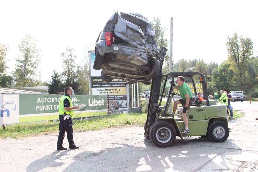 Wypadek na trasie lubelskiej