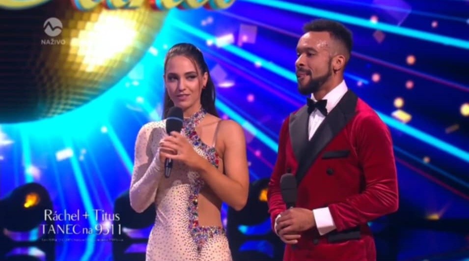 Ráchel Šoltésová a Titus Ablorh vo finále Let's Dance.