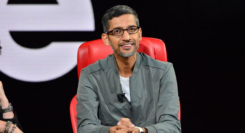 Google CEO Sundar Pichai. Google is increasingly focused on AI, reports say.Jerod Harris/Getty Images