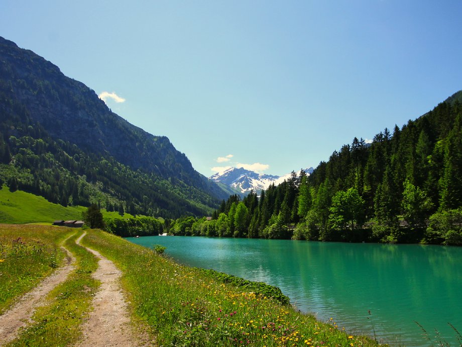 Liechtenstein, which sits between Switzerland and Austria, is one of the richest and smallest countries in the world. Its setting resembles something out of a fairy tale, with rising peaks, lush hillsides, and ancient castles. It's also a haven for lovers of the outdoors.