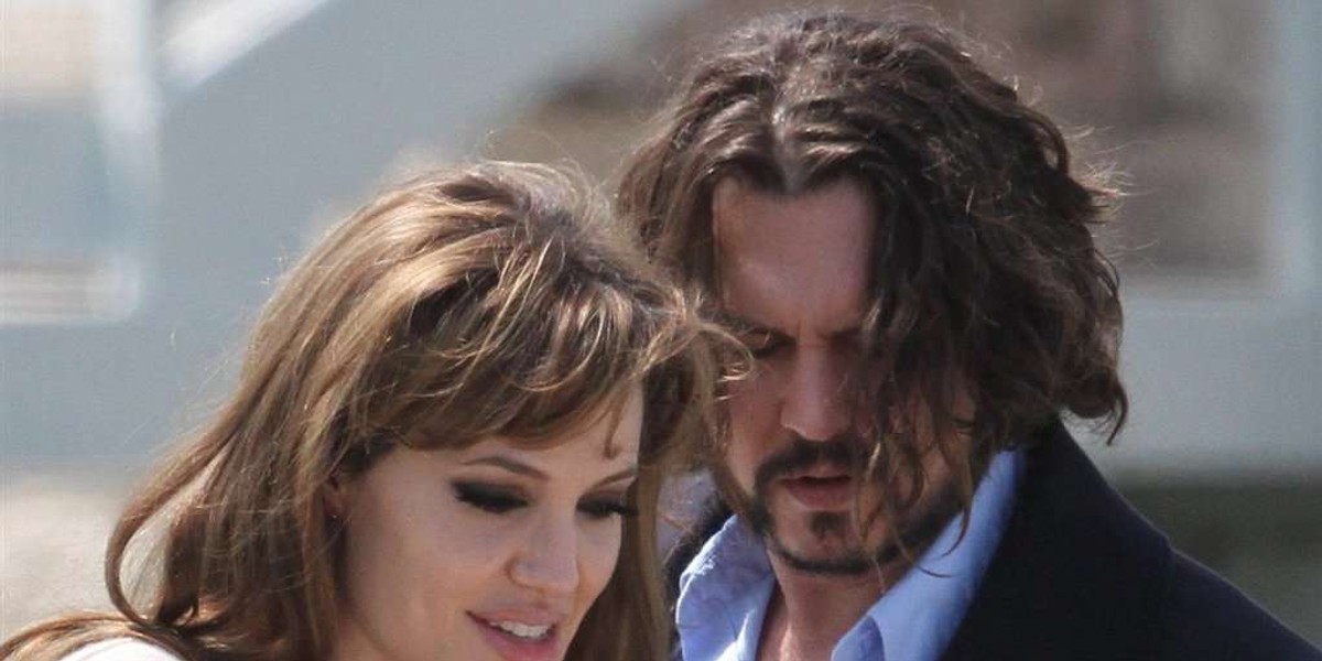 Angelina i Johnny Depp na jachcie