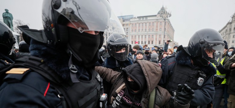 Wielkie protesty w Rosji w obronie Nawalnego. Bezprecedensowa skala zatrzymań