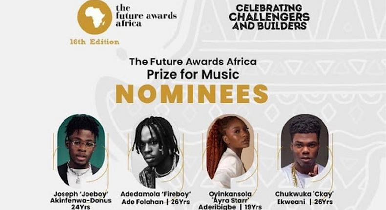 Infinix is sponsoring the music category of the Future Awards Africa 2022