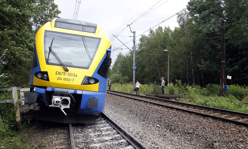 KATOWICE WYPADEK WYKOLEJONY POCIĄG