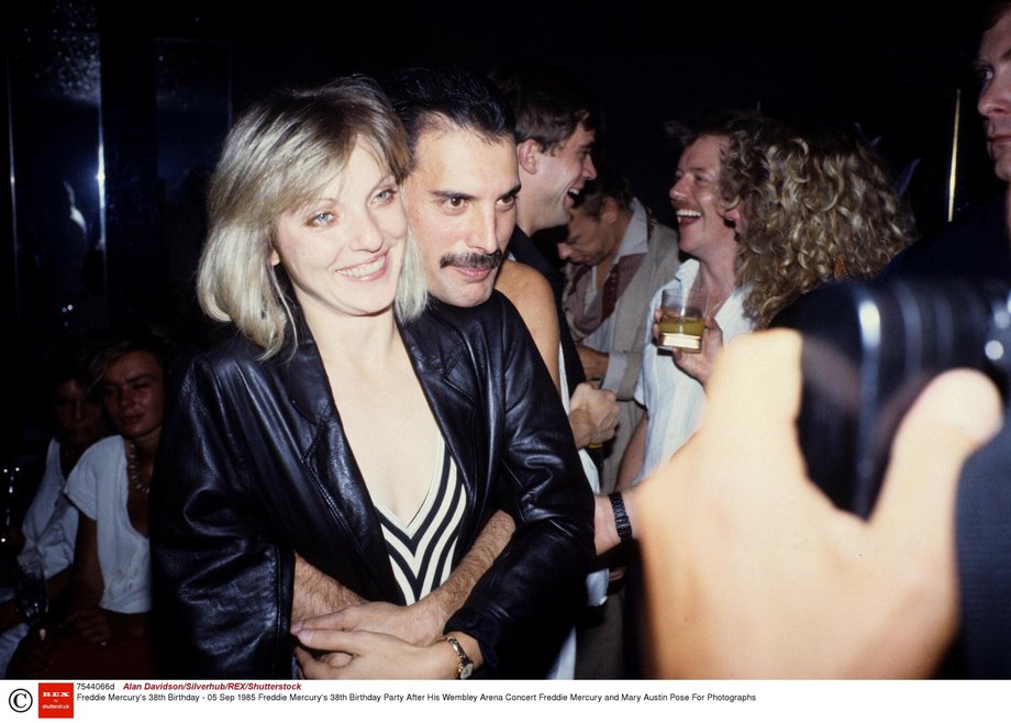 Freddie Mercury i Mary Austin w 1985 r. 