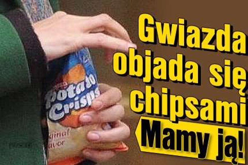 Gwiazda objada się chipsami. Mamy ją! 