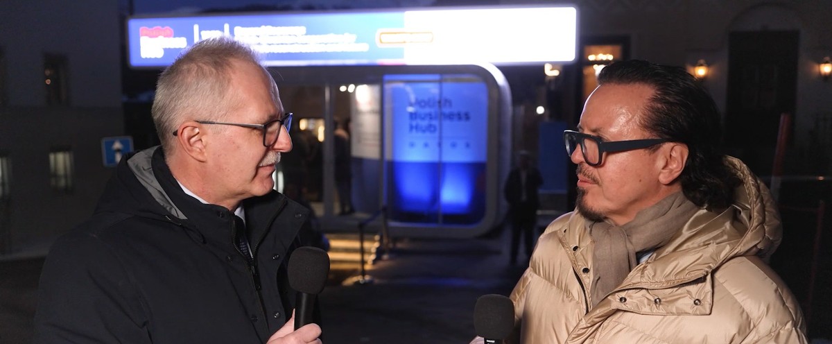 Zbigniew Bartuś i Wojciech Balczun w Davos