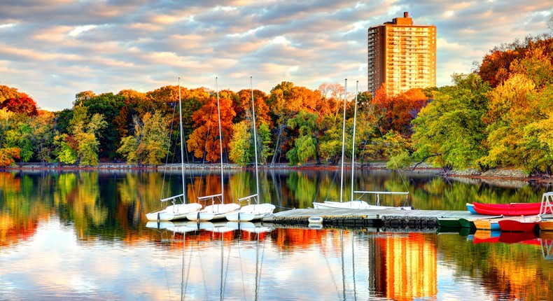 Autumn on Boston's Jamaica PondDenisTangneyJr/Getty Images