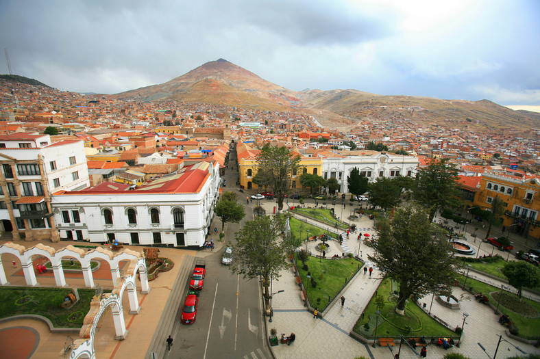 Cerro Rico (Bogata Góra) i miasto Potosi