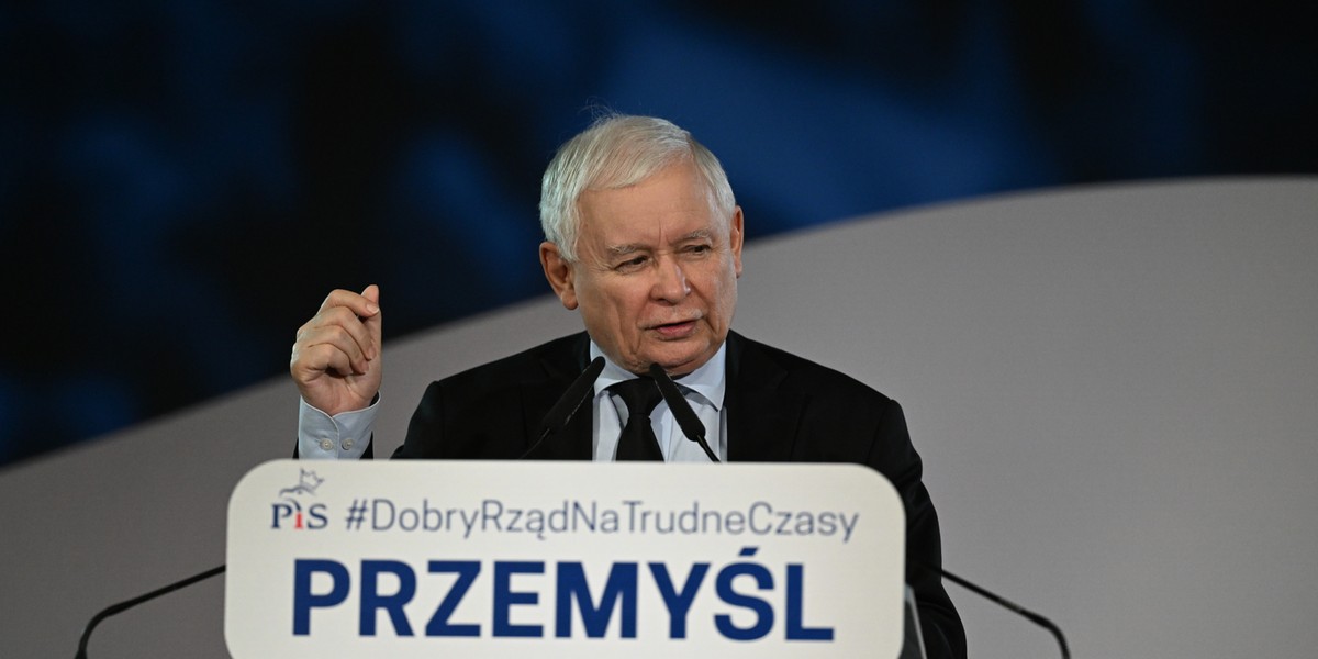 Prezes PiS, Jarosław Kaczyński.