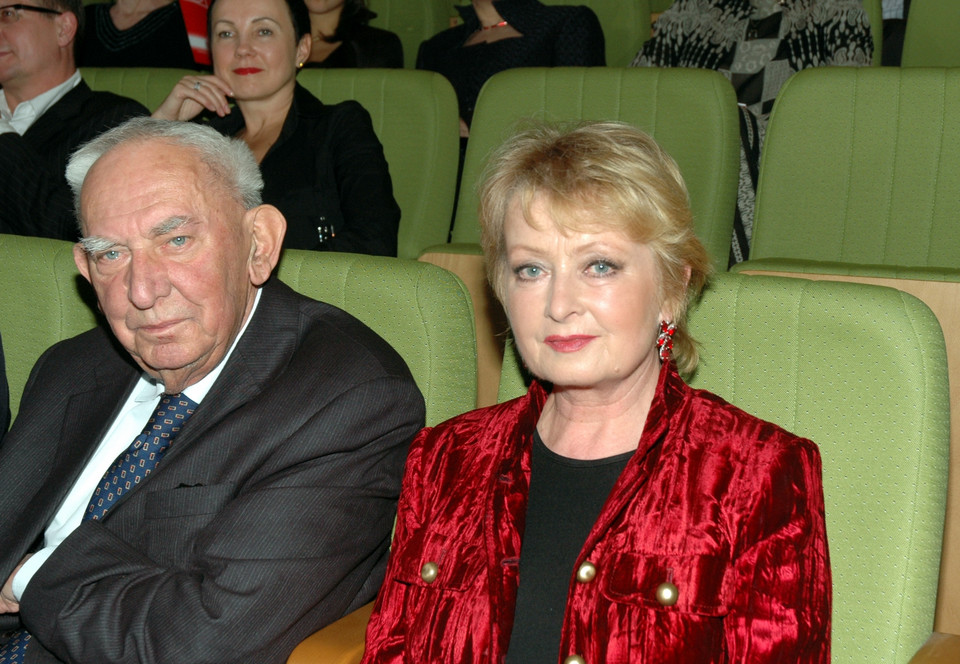 Gustaw Holoubek i Magdalena Zawadzka