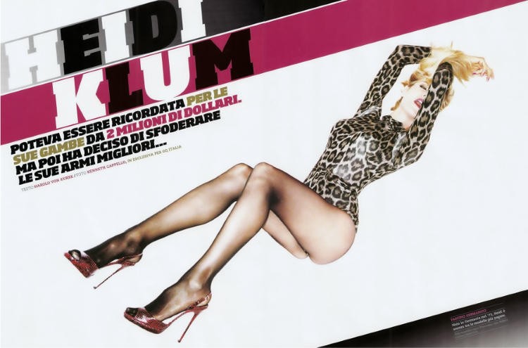 Heidi Klum wystąpiła w ostrej sesji dla włoskiego wydania GQ