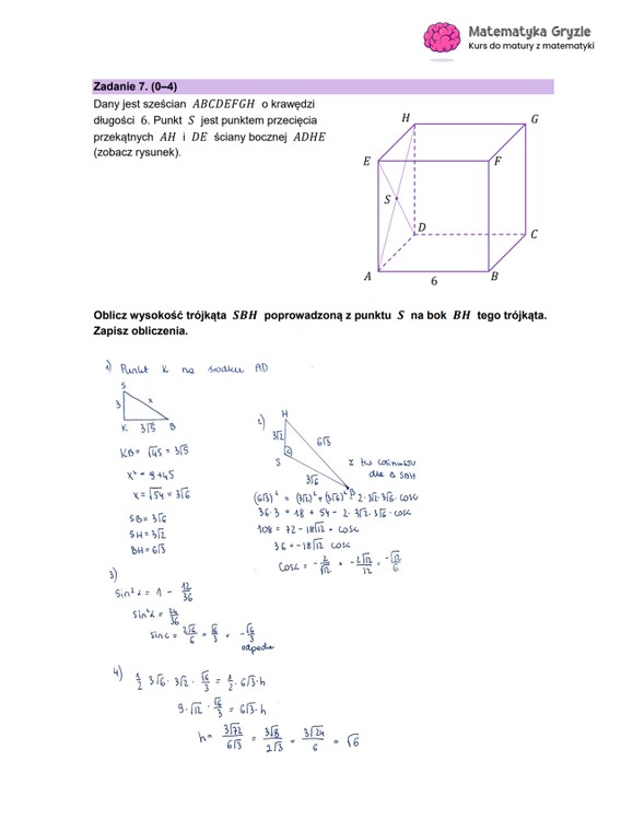 Matura 2023: Matematyka, poziom rozszerzony, odpowiedzi