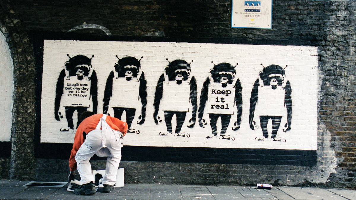"Banksy Captured" - Steve Lazarides, były asystent streetartowca, publikuje zdjęcia z artystycznych kuluarów 