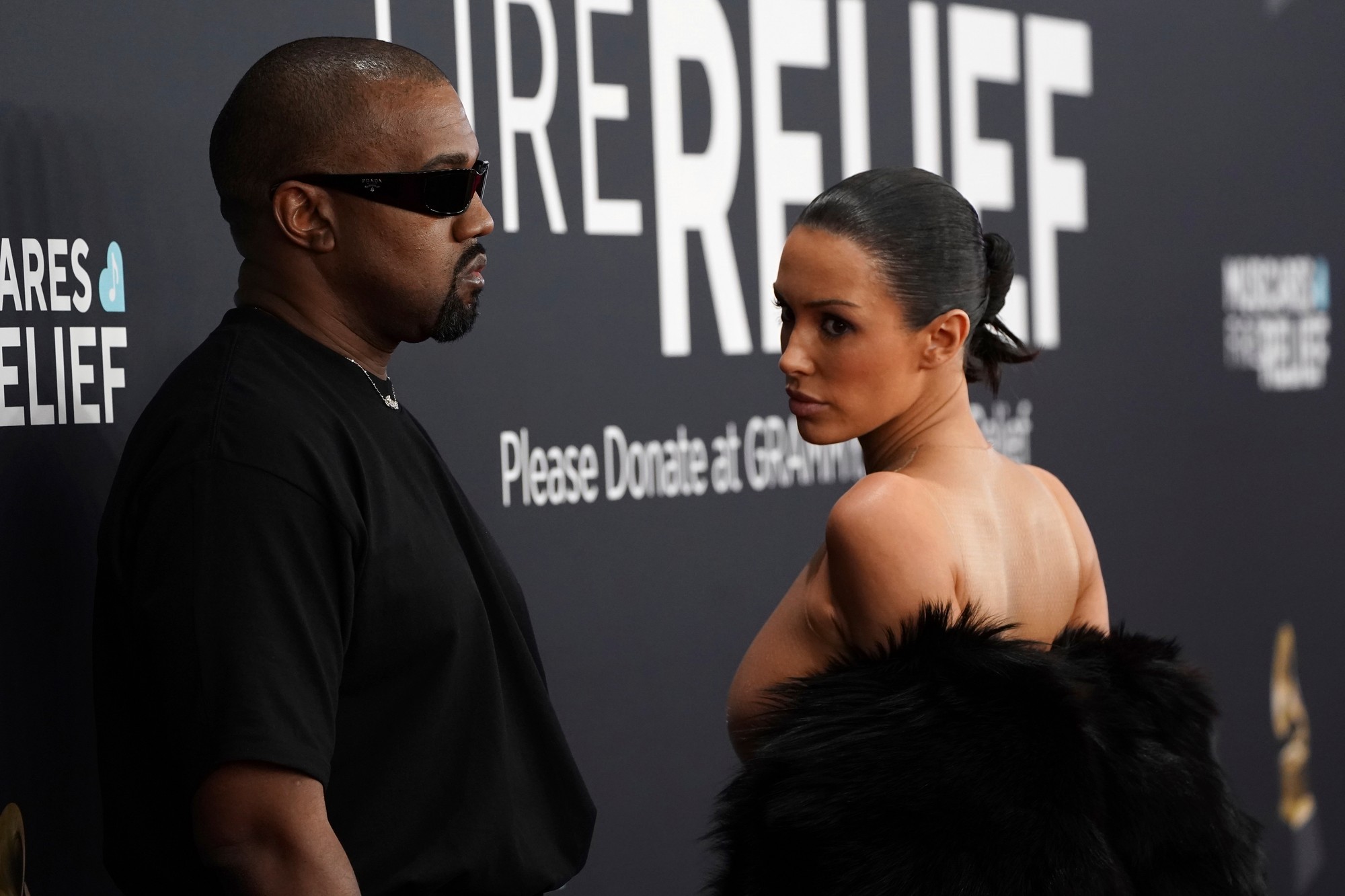 Grammy 2025: Kanye West, Bianca Censori.