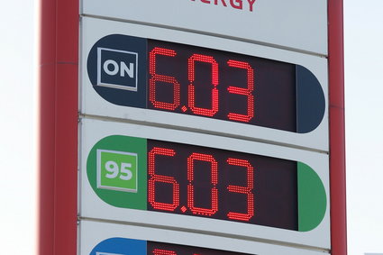 Średnie ceny paliw są już powyżej 6 zł za litr 