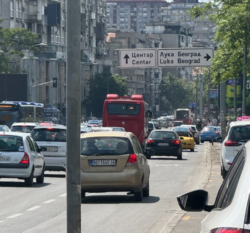 Gužve u Bulevaru Despota Stefana