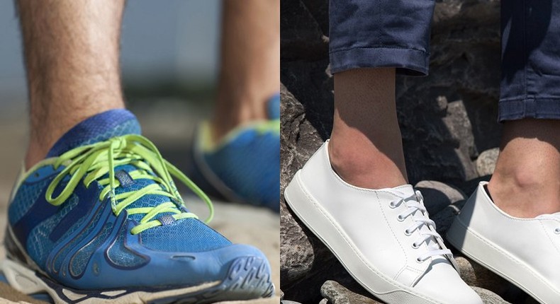 Ditch your running trainers for clean, crisp white shoes.