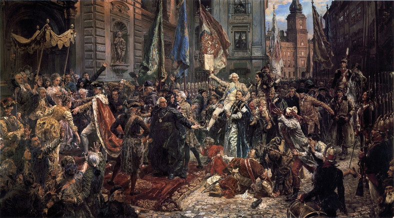 Konstytucję Trzeciego Maja nazywano "masońską". Na zdjęciu fragment obrazu Jana Matejki. 
