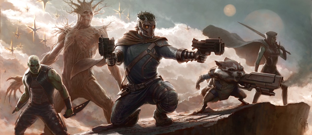 Szkic koncepcyjny filmu "Guardians of the Galaxy" przedstawiony podczas festiwalu Comic-Con.