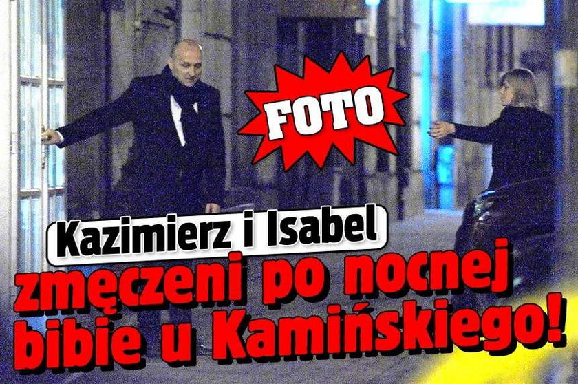 Kazimierz i Isabel zmęczeni po nocnej bibie u Kamińskiego! FOTO