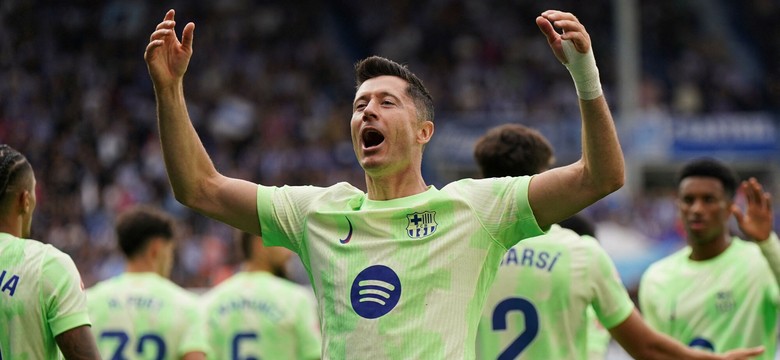 Robert Lewandowski z hat-trickiem. Galaktyczny mecz napastnika Barcelony