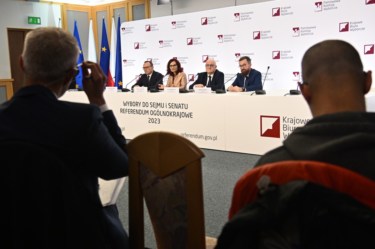 Członkowie PKW: Magdalena Pietrzak, Sylwester Marciniak, Arkadiusz Pikulik, Konrad Składowski