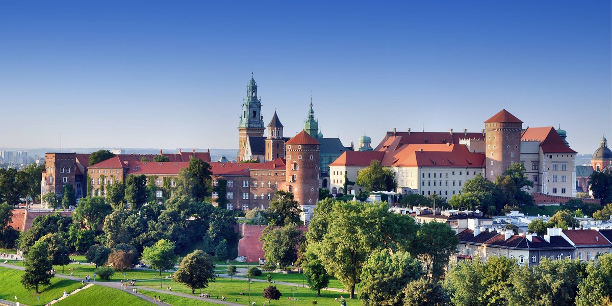 Wawel Castle in Krakow, Poland