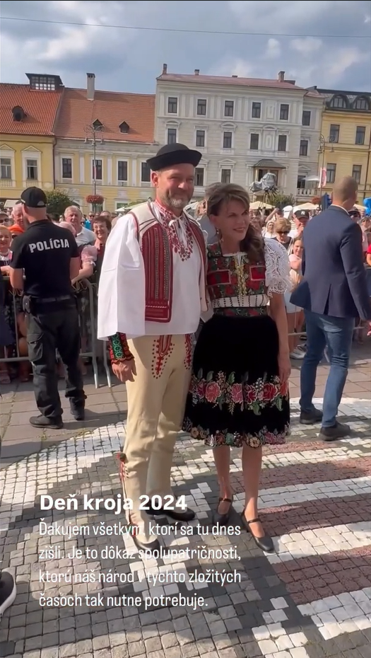 Prezident Peter Pellegrini na Slovenskom dni kroja.