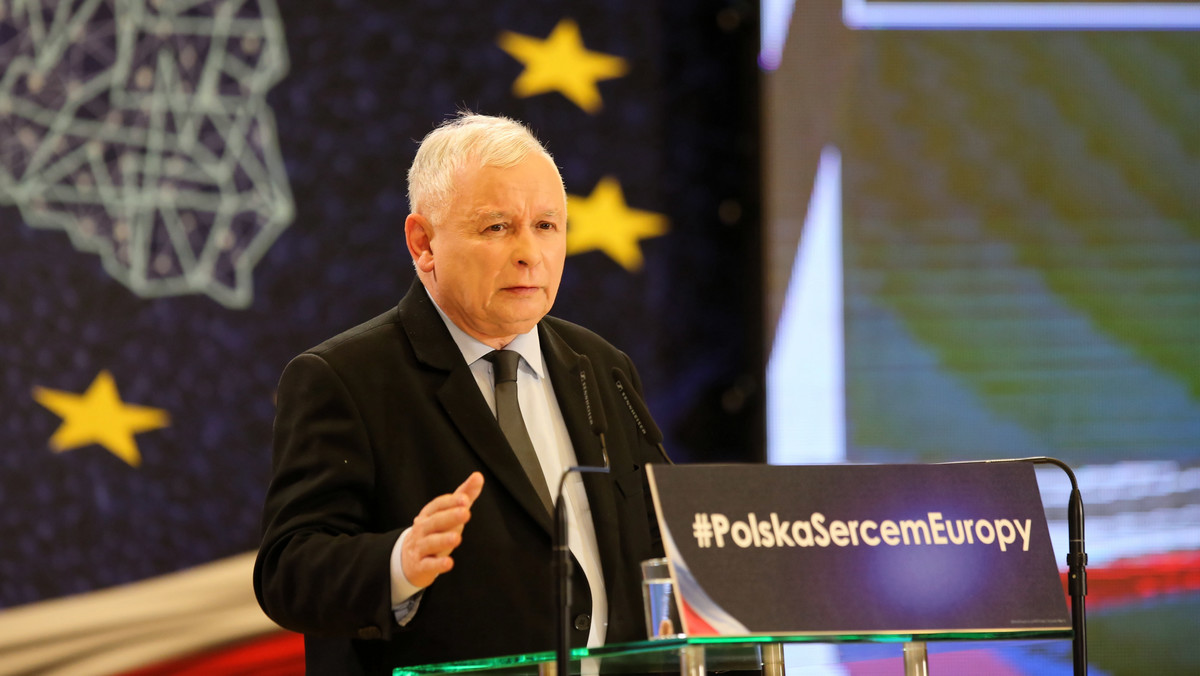 Konwencja regionalna PiS we Wrocławiu. Jarosław Kaczyński o wyborach PE