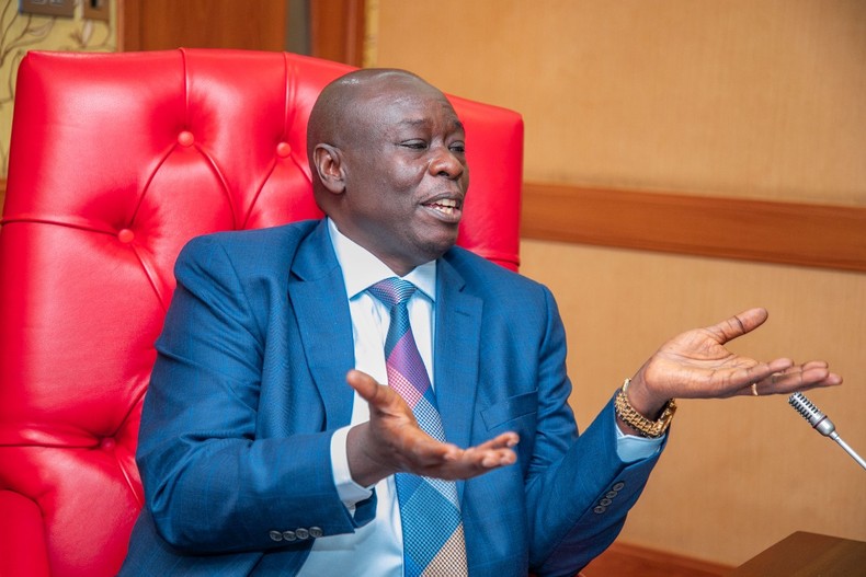 Deputy President Rigathi Gachagua in his office