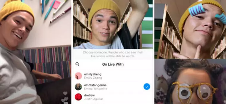 Instagram pozwala na dodanie gościa w trakcie transmisji na żywo