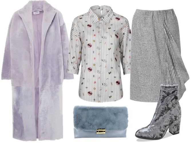 Modny miś. STYLIZACJA: koszula- Dziekański/dziekanski.pl, spódnica- Boca/boca.pl, torebka- Menbur/menbur.pl, buty- Caprice/caprice.pl, płaszcz- TK Maxx