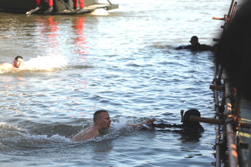 Plivanje za Časni krst u Zemunu