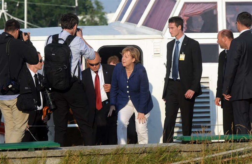 angela merkel, bronisław komorowski, hel, wizyta, statek