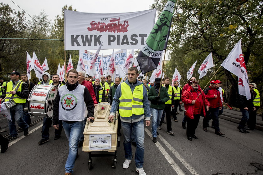 Strajk górników w Rudzie Śląskiej