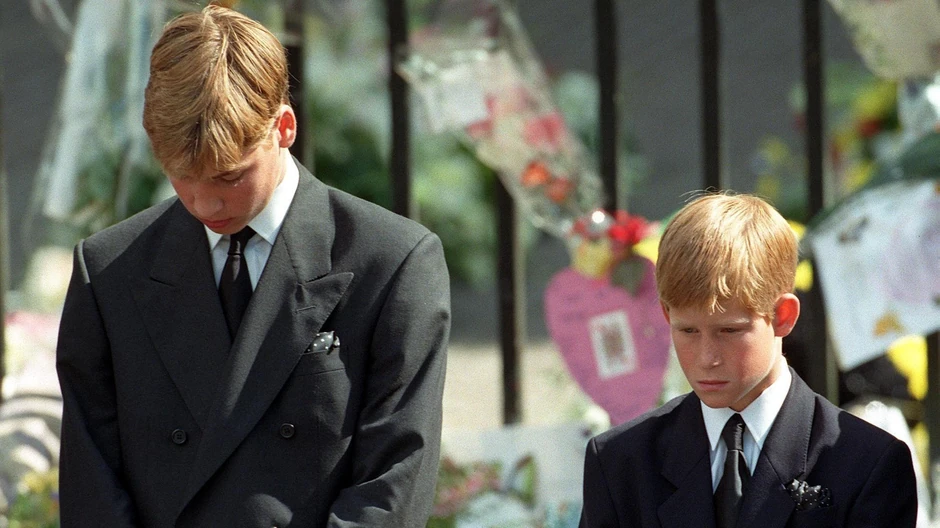 Prinčevi Vilijam i Hari na sahrani njihove majke, princeze Dajane | Foto: PA Media