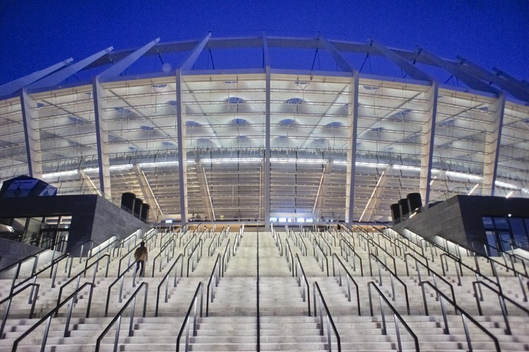 Wejście na Stadion Olimpijski w Kijowie