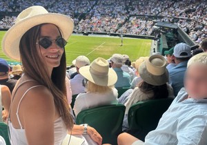 Marija Karan sa sinom na Vimbldonu