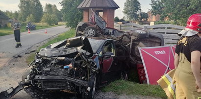 Tragedia w Bujnach Szlacheckich. Zatrzymał się na przydrożnej kapliczce. Nie żyje